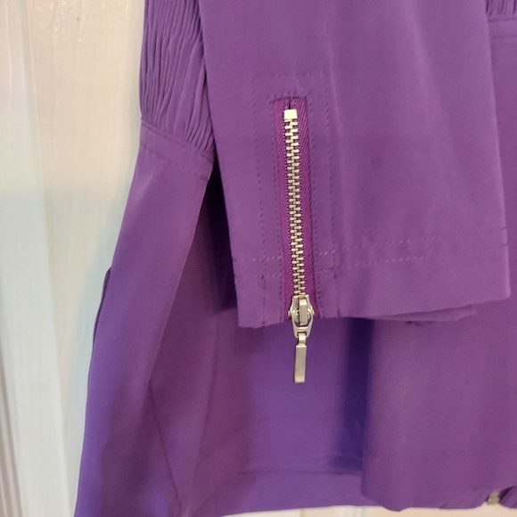 Zenergy Chicos Womens Athletic jacket coat size XL 3 zip up Purple lightweight - Picture 7 of 9